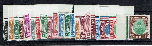 Image of Malayan States ~ Johore SG 133/47 UMM British Commonwealth Stamp